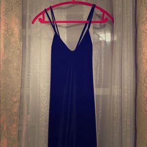 Dark Navy Suede dress. Never worn!